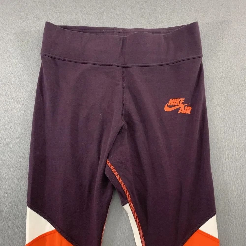 Nike Leggings Womens Large Multicolor Colorblock High Rise Nike Air Ankle Gym